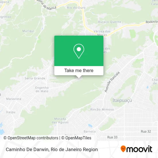 Caminho De Darwin map