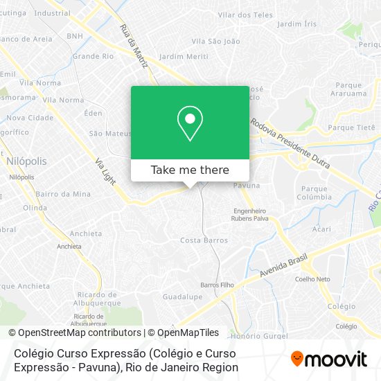 Colégio Curso Expressão (Colégio e Curso Expressão - Pavuna) map