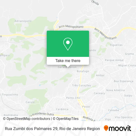 Rua Zumbi dos Palmares 29 map