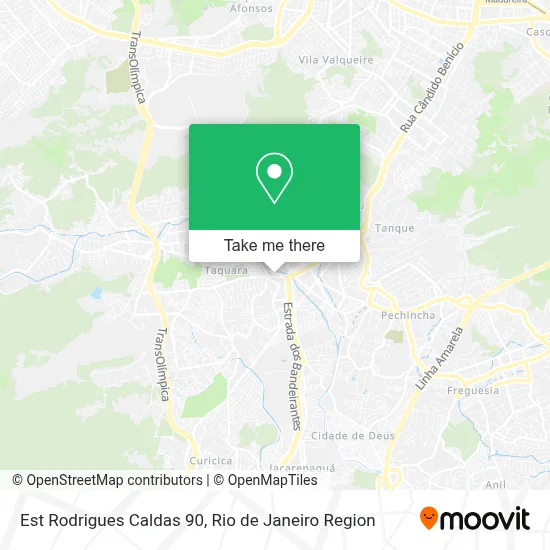 Est Rodrigues Caldas 90 map