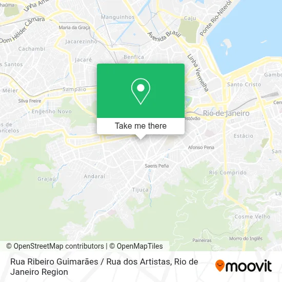 Rua Ribeiro Guimarães / Rua dos Artistas map