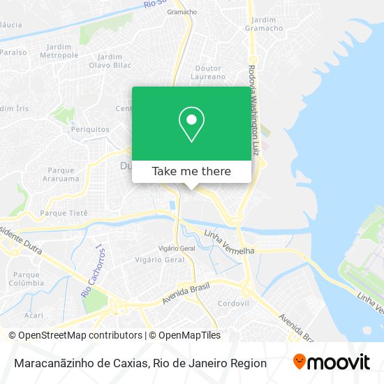 Mapa Maracanãzinho de Caxias