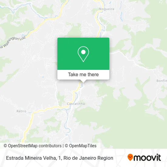 Estrada Mineira Velha, 1 map