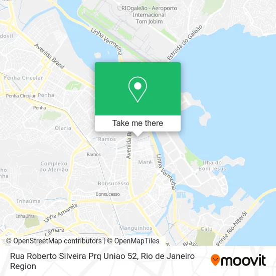 Rua Roberto Silveira Prq Uniao 52 map