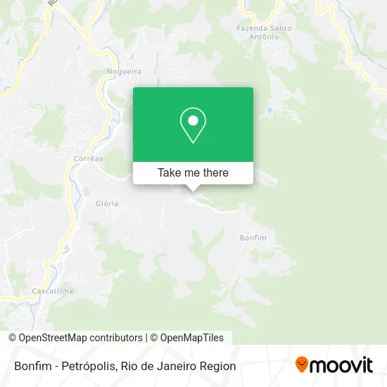 Bonfim - Petrópolis map