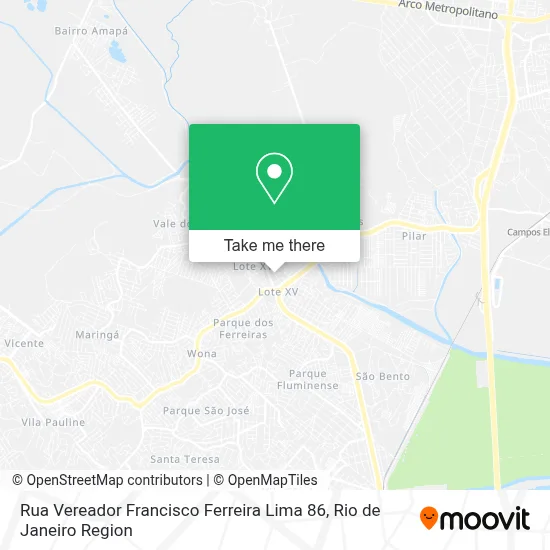 Rua Vereador Francisco Ferreira Lima 86 map