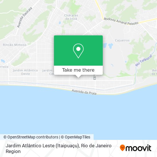 Mapa Jardim Atlântico Leste (Itaipuaçu)