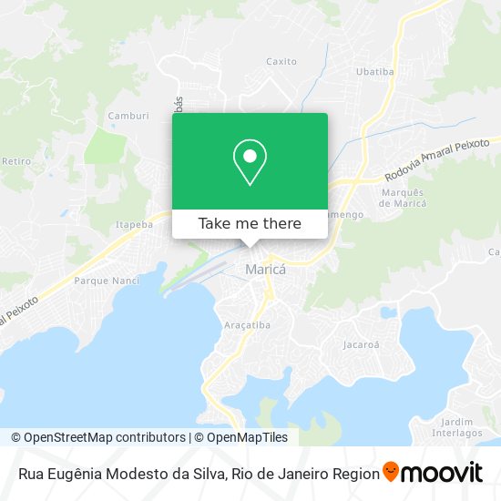 Mapa Rua Eugênia Modesto da Silva