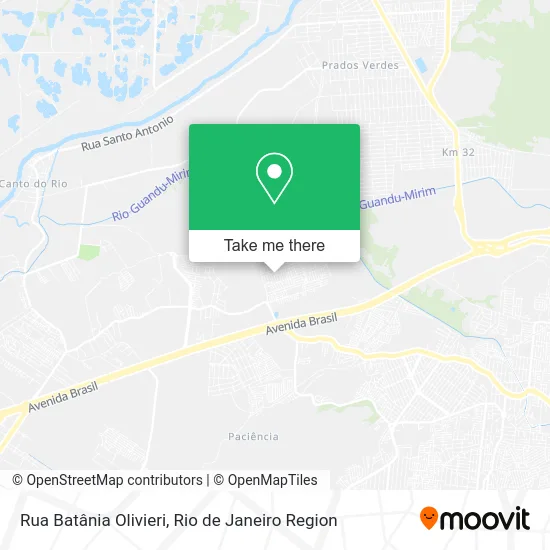 Rua Batânia Olivieri map