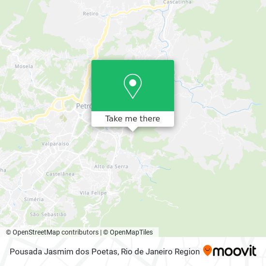 Pousada Jasmim dos Poetas map