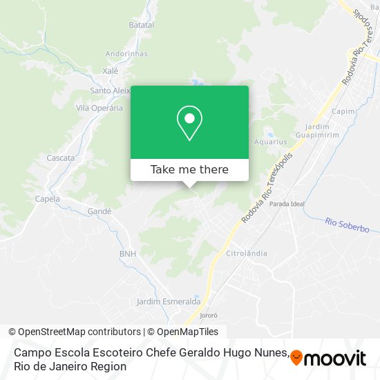 Campo Escola Escoteiro Chefe Geraldo Hugo Nunes map