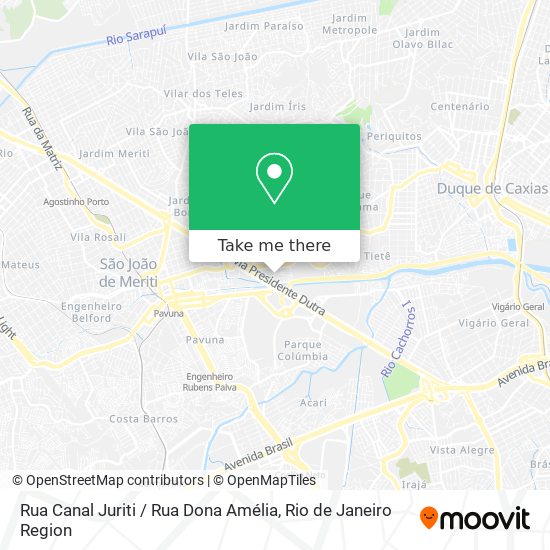 Rua Canal Juriti / Rua Dona Amélia map