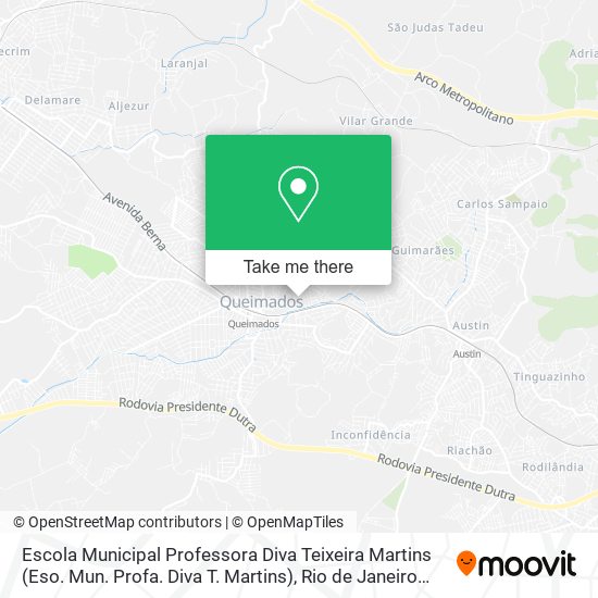 Escola Municipal Professora Diva Teixeira Martins (Eso. Mun. Profa. Diva T. Martins) map