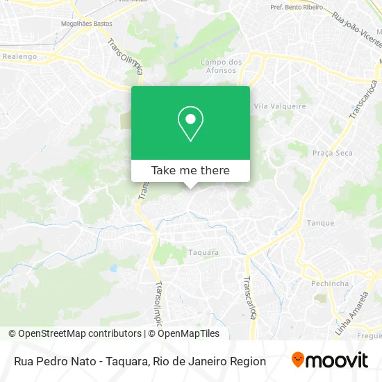 Rua Pedro Nato - Taquara map