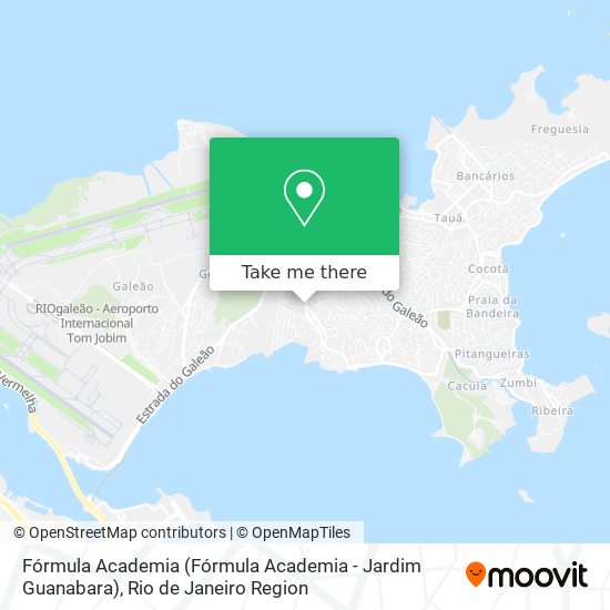 Mapa Fórmula Academia (Fórmula Academia - Jardim Guanabara)