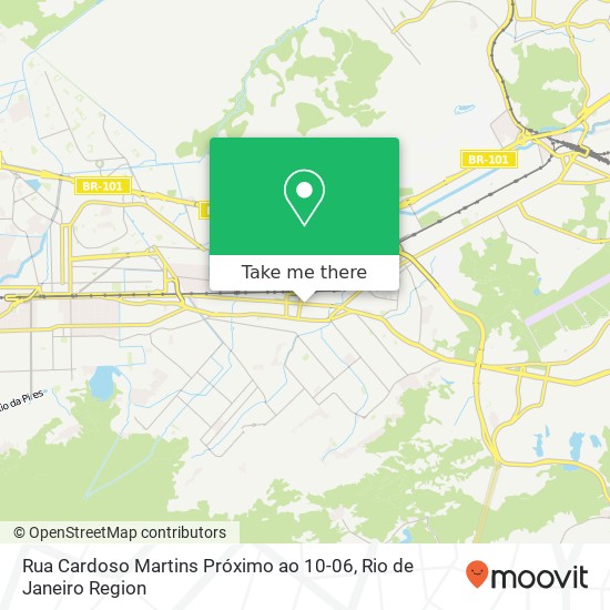 Mapa Rua Cardoso Martins Próximo ao 10-06