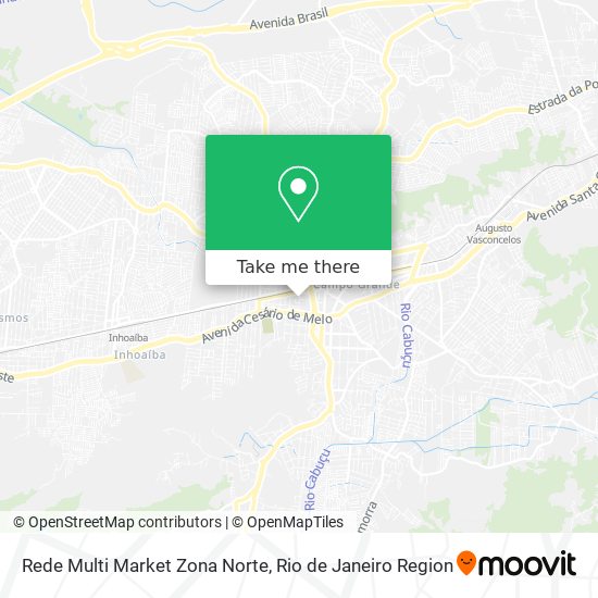 Mapa Rede Multi Market Zona Norte