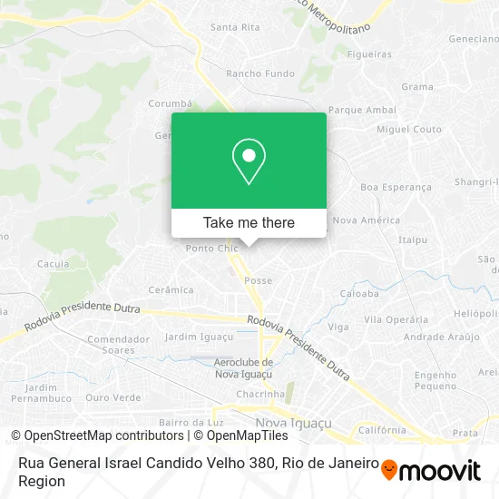 Rua General Israel Candido Velho 380 map