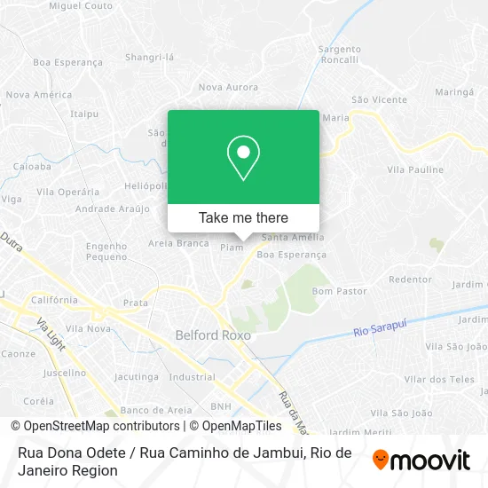 Rua Dona Odete / Rua Caminho de Jambui map
