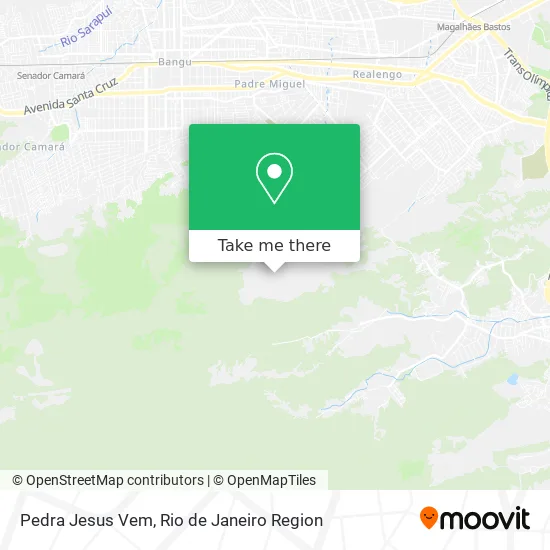 Pedra Jesus Vem map