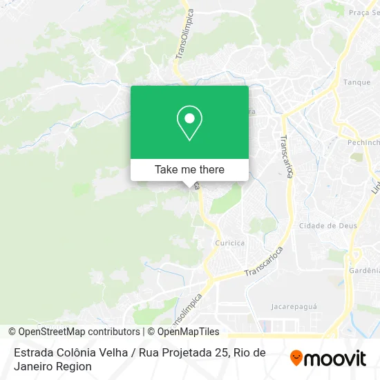 Estrada Colônia Velha / Rua Projetada 25 map