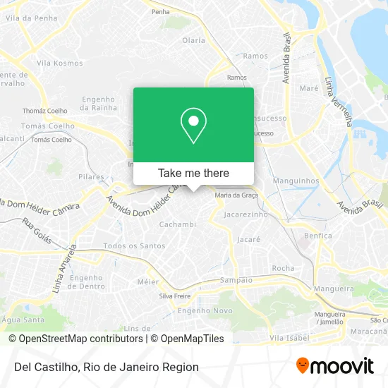 Del Castilho map