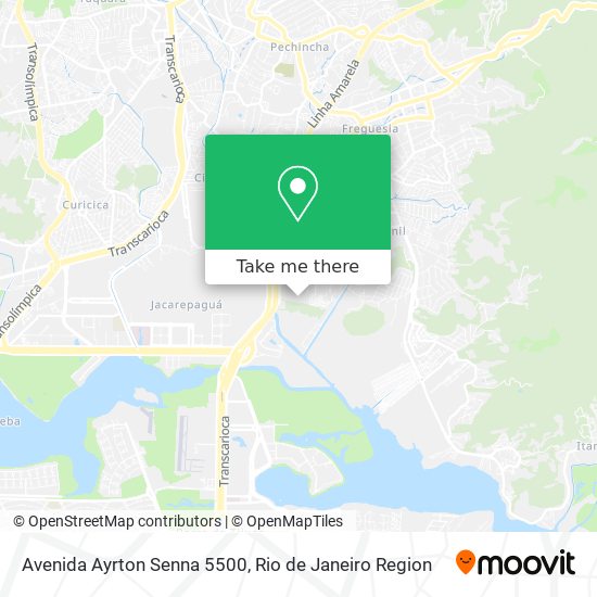 Avenida Ayrton Senna 5500 map