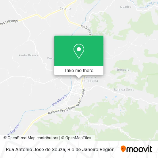 Rua Antônio José de Souza map