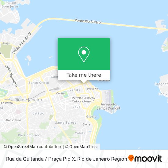 Mapa Rua da Quitanda / Praça Pio X