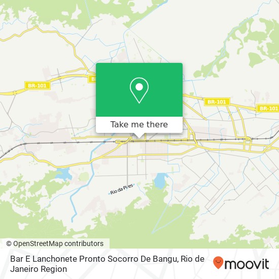 Bar E Lanchonete Pronto Socorro De Bangu map