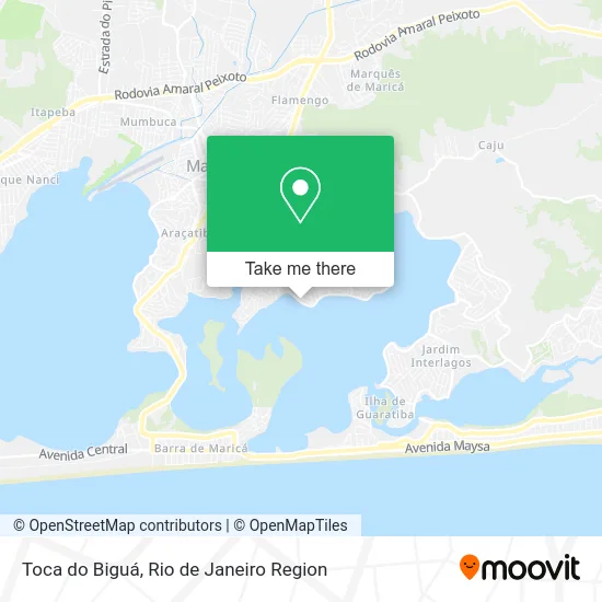Toca do Biguá map