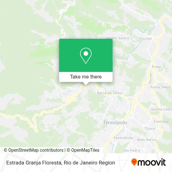Estrada Granja Floresta map