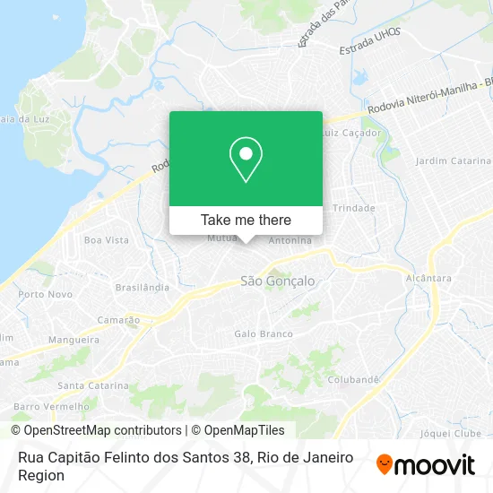 Rua Capitão Felinto dos Santos 38 map