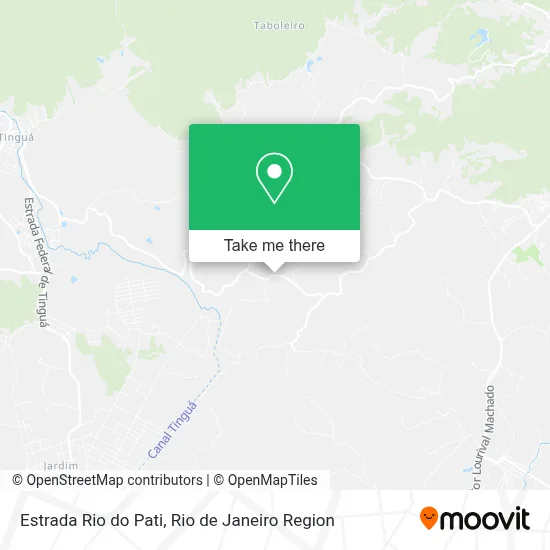 Estrada Rio do Pati map