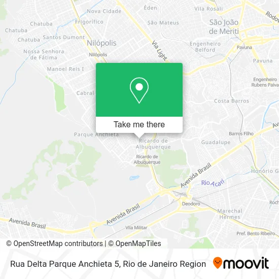 Rua Delta Parque Anchieta 5 map