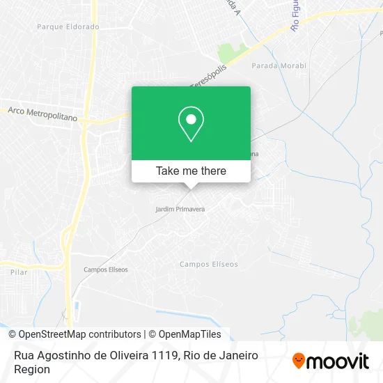 Rua Agostinho de Oliveira 1119 map