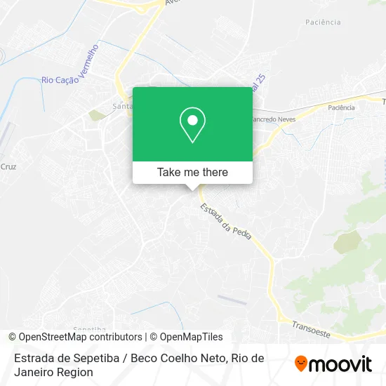 Estrada de Sepetiba / Beco Coelho Neto map