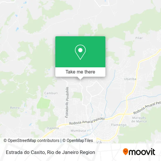 Estrada do Caxito map