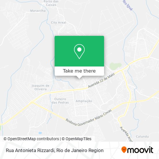 Mapa Rua Antonieta Rizzardi