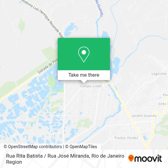Rua Rita Batista / Rua José Miranda map