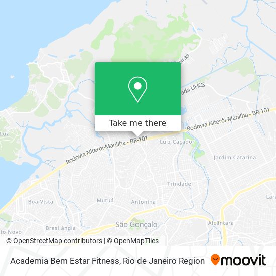 Academia Bem Estar Fitness map