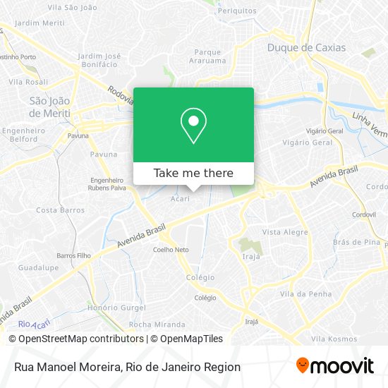 Mapa Rua Manoel Moreira