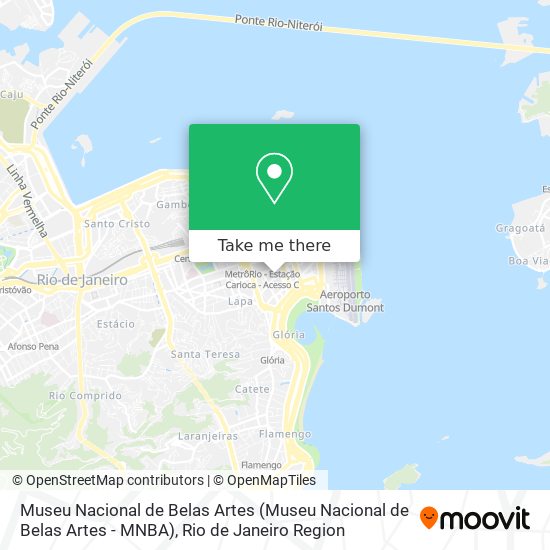 Mapa Museu Nacional de Belas Artes