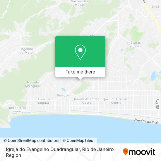 Igreja do Evangelho Quadrangular map