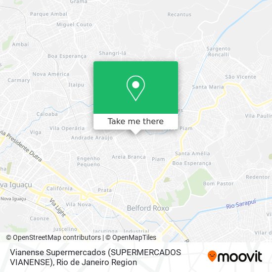 Vianense Supermercados (SUPERMERCADOS VIANENSE) map