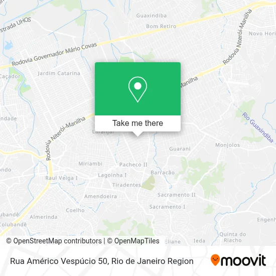 Rua Américo Vespúcio 50 map