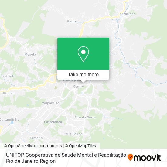 UNIFOP Cooperativa de Saúde Mental e Reabilitação map