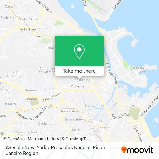 Mapa Avenida Nova York / Praça das Nações