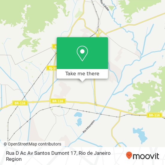 Mapa Rua D Ac Av Santos Dumont 17