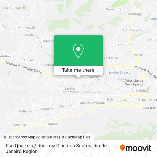 Mapa Rua Quartéis / Rua Luiz Dias dos Santos